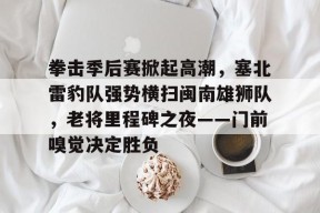 开云官方APP下载-拳击季后赛掀起高潮，塞北雷豹队强势横扫闽南雄狮队，老将里程碑之夜——门前嗅觉决定胜负
